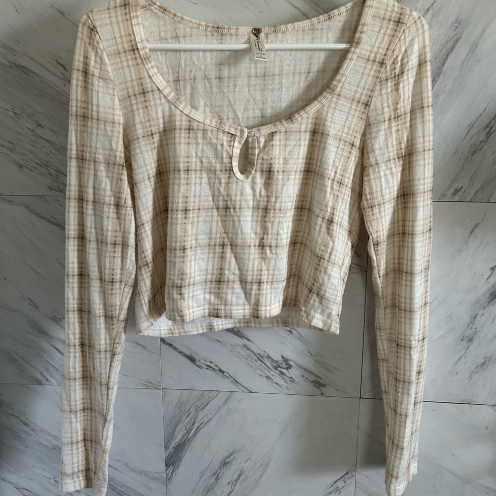 Pacsun LA Hearts Lounge M cropped long sleeve